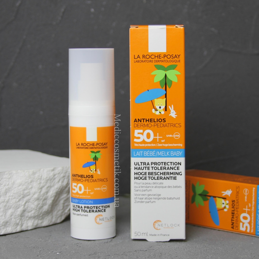 LA ROCHE-POSAY ANTHELIOS Dermo-Pediatrics 50+ SPF, MELK BABY Ultra Protection 50 ml