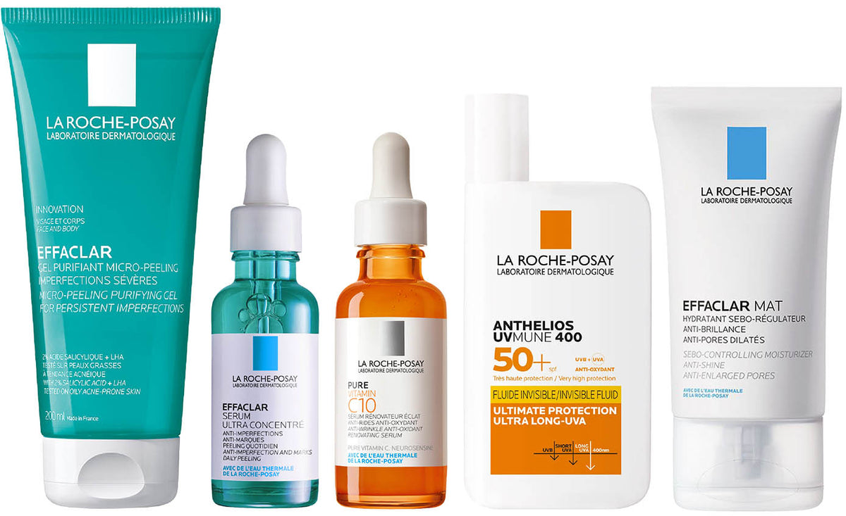 La Roche-Posay Severe Acne Routine Set – 5 Products