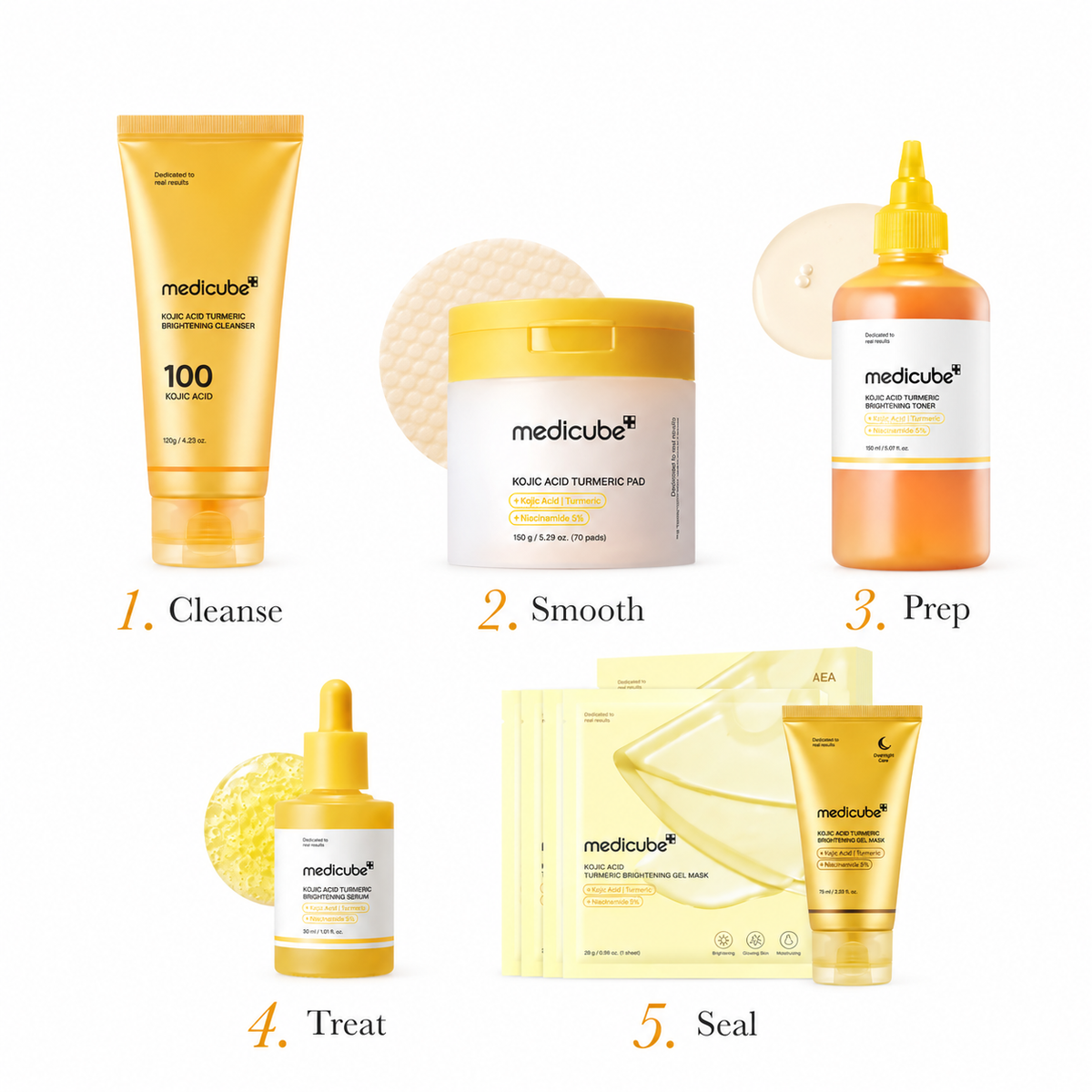 Medicube Kojic Acid Set Sale - Glow Up Your Skin! ( 5 PCS SET )