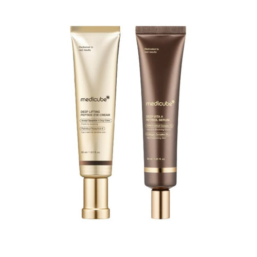 Medicube Anti-Aging Duo – Peptide Eye Cream + Vita A Retinol Serum