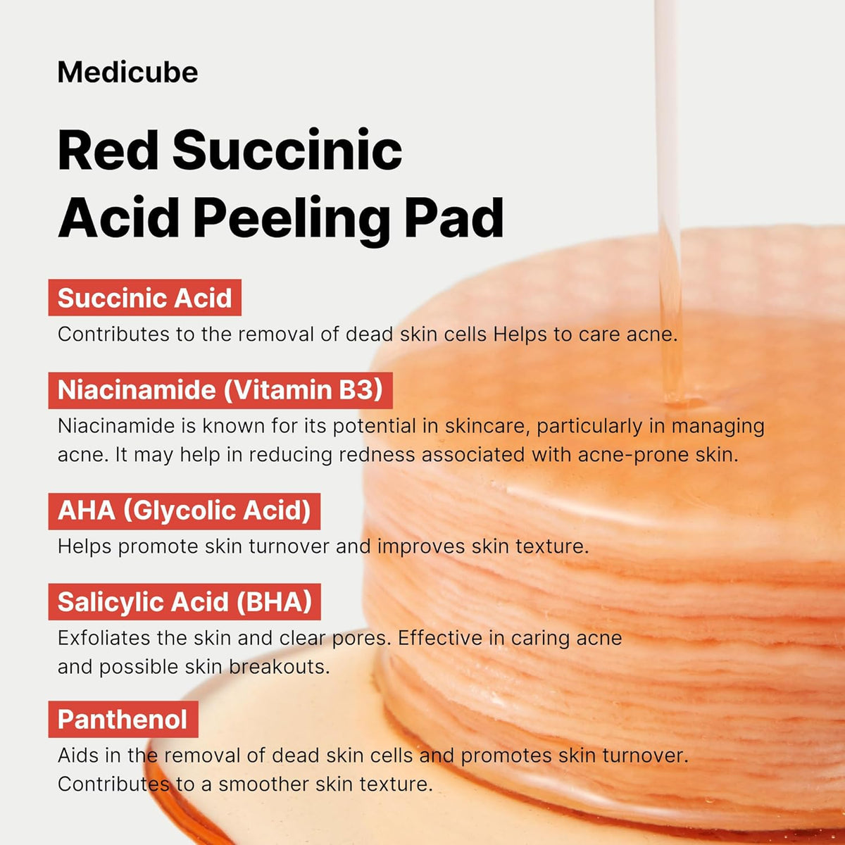 Medicube Red Succinic Acid Peeling Pads