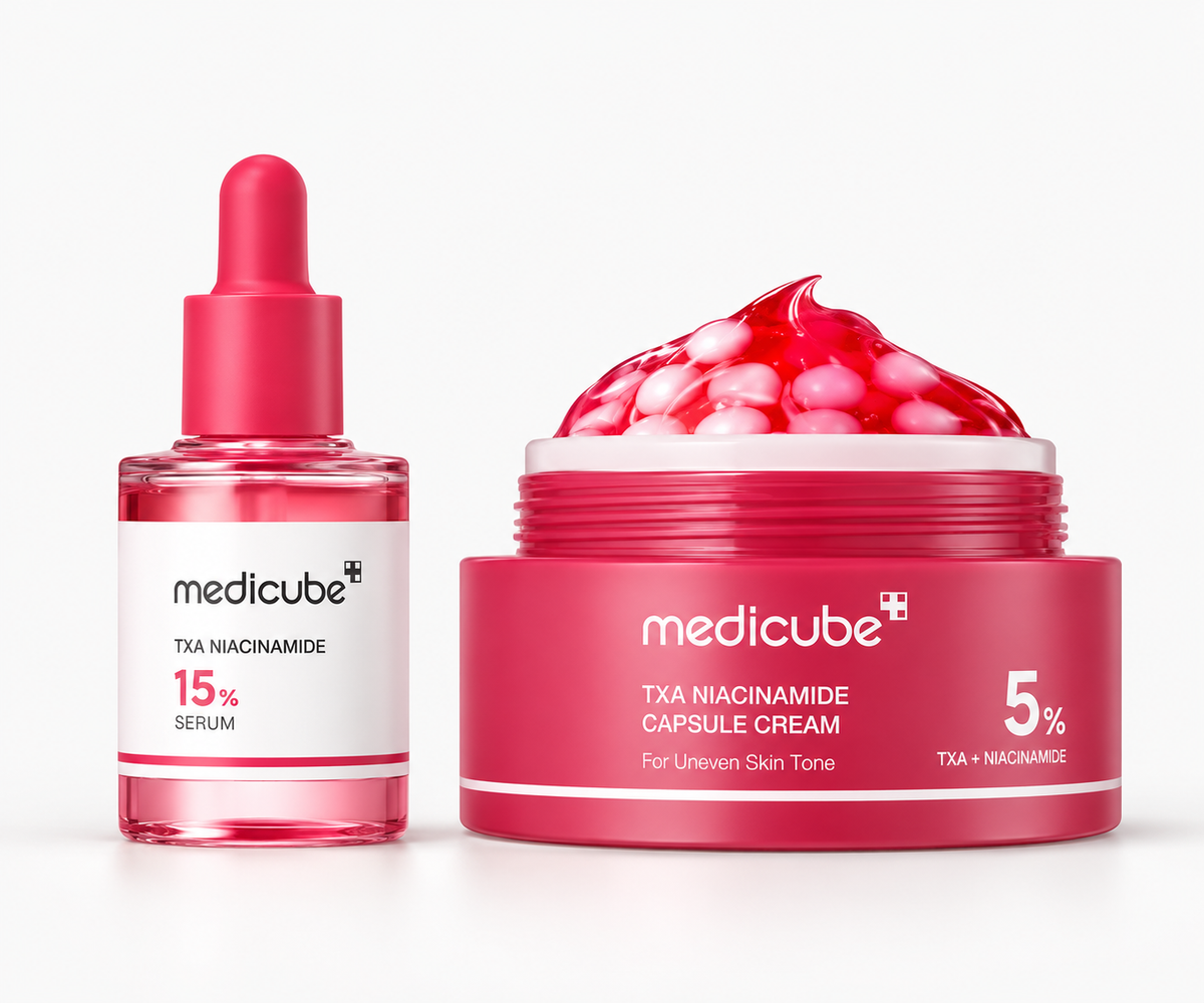 Medicube TXA Glow Care Duo – Glow Serum + Capsule Cream