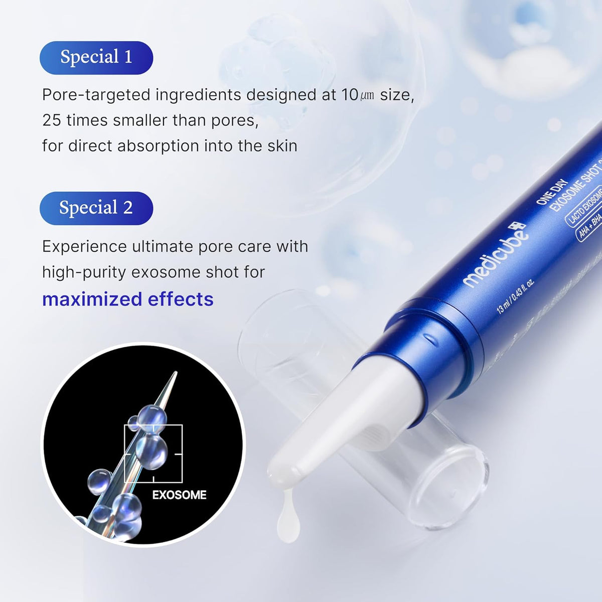 Medicube Zero Exosome Shot 25000ppm Spicule Serum
