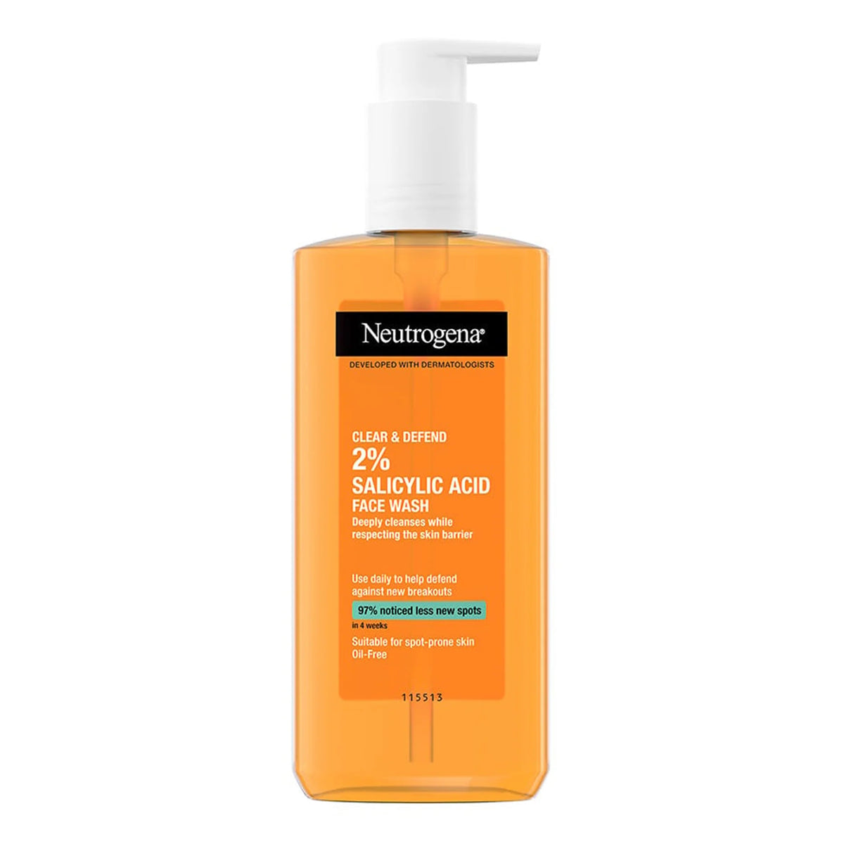 Neutrogena Clear & Defend 2% Salicylic Acid Face Wash 200ml
