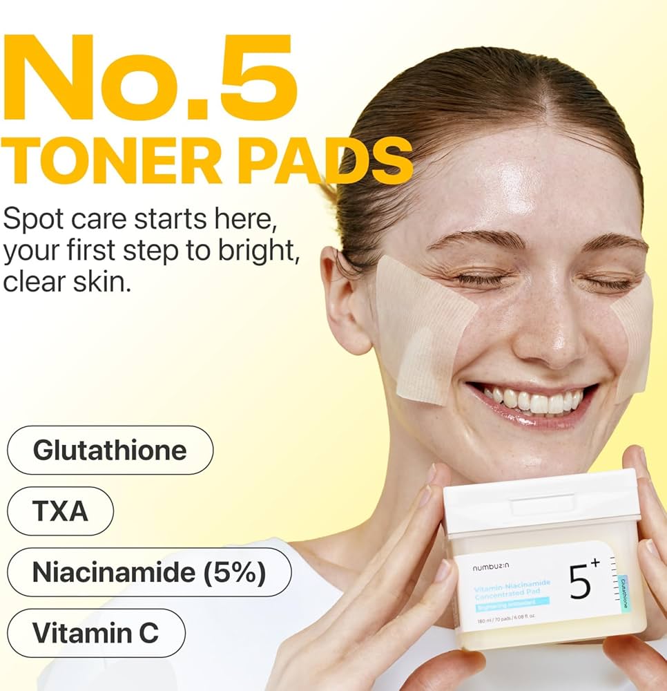 Numbuzin No.5 Vitamin-Niacinamide Concentrated Toner Pads – 70 Pads