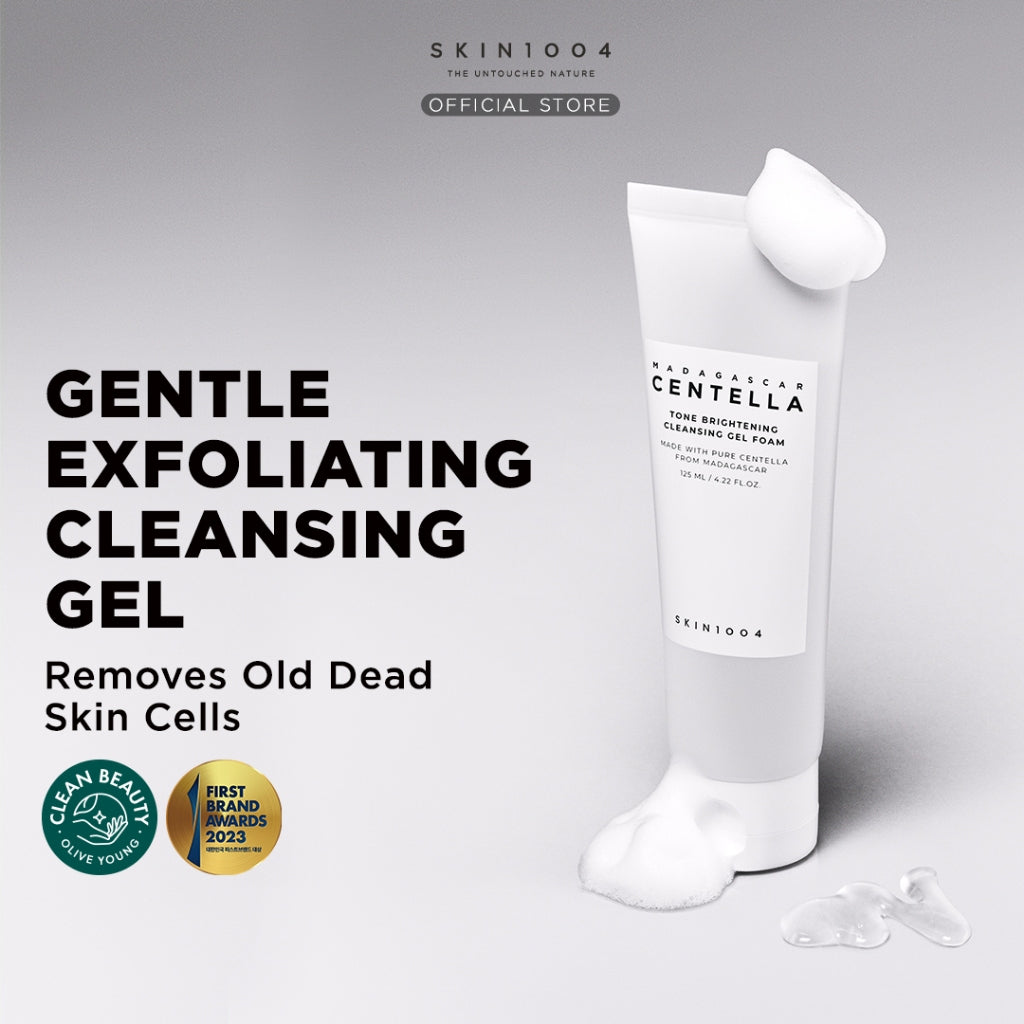 SKIN1004 Tone Brightening Set – Capsule Ampoule, Boosting Toner & Cleansing Gel Foam