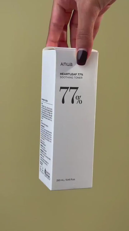 Anua Heartleaf 77 Soothing Toner I pH 5.5 Trouble Care, Calming Skin, Refreshing, Hydrating, Purifying, Cruelty Free, Vegan,(250ml / 8.45 fl.oz.)