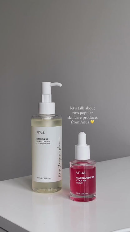 Anua Niacinamide Serum & Oil Cleanser Set – Brighten, Balance & Cleanse