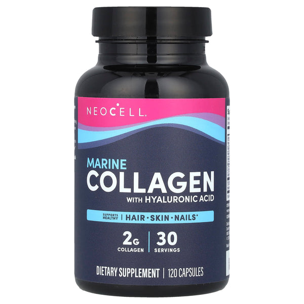 Neocell Laboratories, Marine Collagen With Hyaluronic Acid, 120 Capsules
