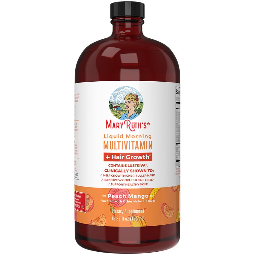 MaryRuth's Liquid Multivitamin + Hair Growth | Clinically Tested for Thicker Hair & Facial Wrink | Ages 18+ | 450 ml