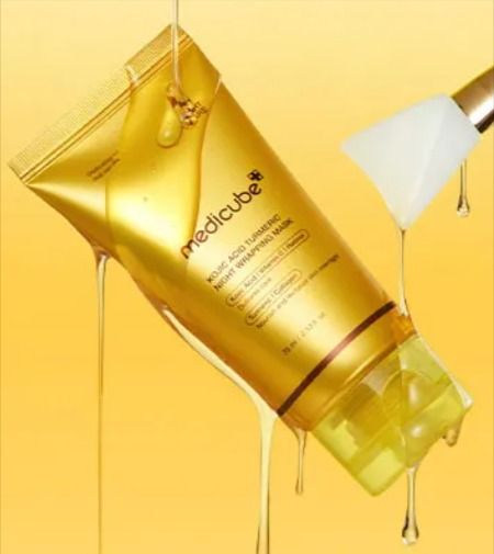 Medicube Kojic acid & Turmeric Collagen Overnight Wrapping Mask – Peel‑Off Brightening & Firming