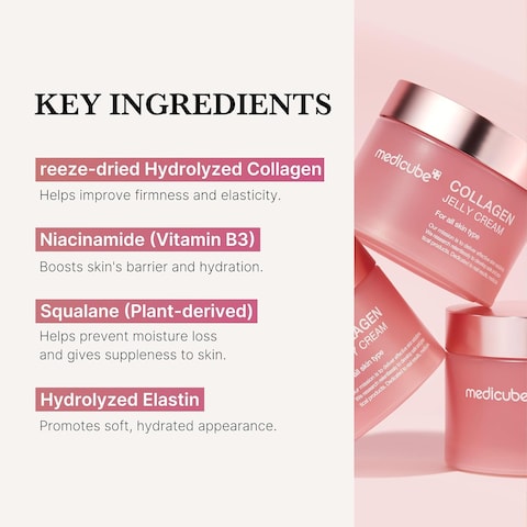 Medicube Collagen Jelly Cream – Glass Glow Hydrating Gel with Niacinamide & Hydrolyzed Collagen. 100ml