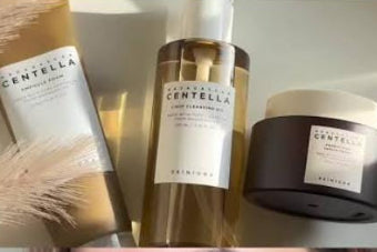 Centella face cleanser Trio. Centella Double Cleansing Duo + Probio Cica Enrich Cream