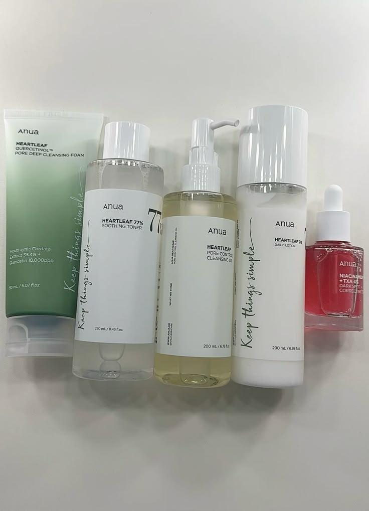 Anua Heartleaf Complete Skincare Set – Acne & Dark Spot Care Routine (5-Step)