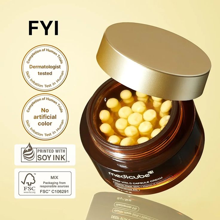 Medicube Vitamin C & Pink PDRN Deep Capsule Cream – Brightening & Firming Skincare Powerhouse