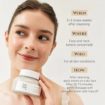 Beauty of Joseon Rice & Honey Mask – Brightening & Nourishing Wash-Off Mask