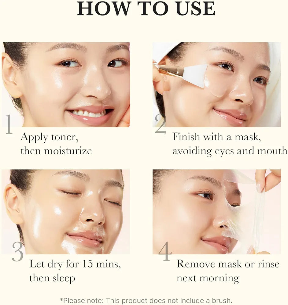Medicube Kojic acid & Turmeric Collagen Overnight Wrapping Mask – Peel‑Off Brightening & Firming