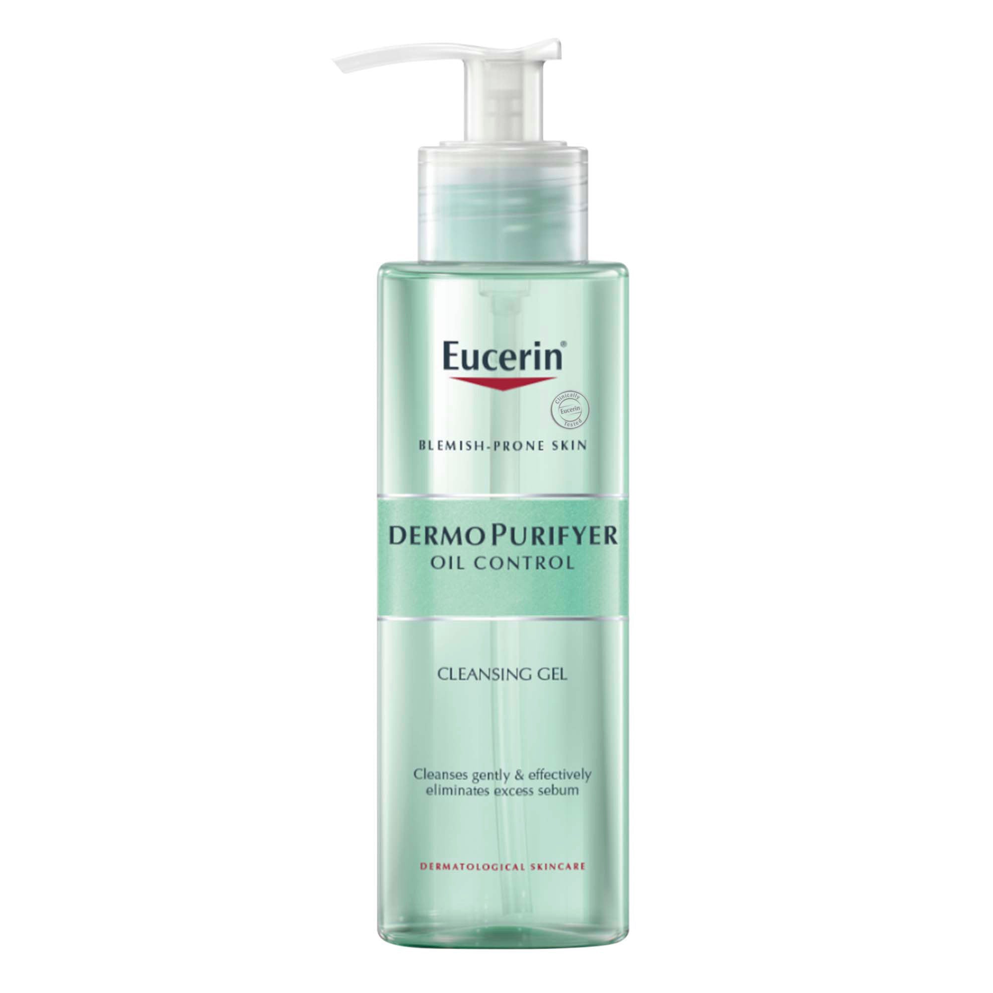 Eucerin DermoPurifyer Oil Control Cleansing Gel.
