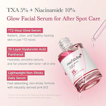 Medicube TXA + Niacinamide 15% Glow Serum — Brightening, Hydration & Spot Care