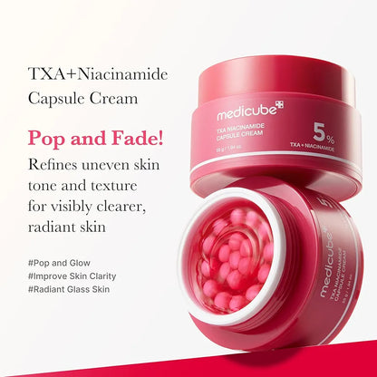Medicube TXA Glow & Care Duo | TXA + Niacinamide Serum & Capsule Cream