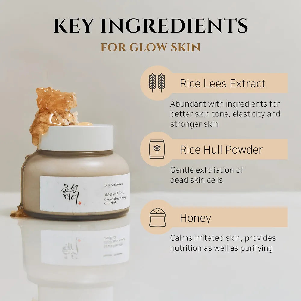 Beauty of Joseon Rice & Honey Mask – Brightening & Nourishing Wash-Off Mask