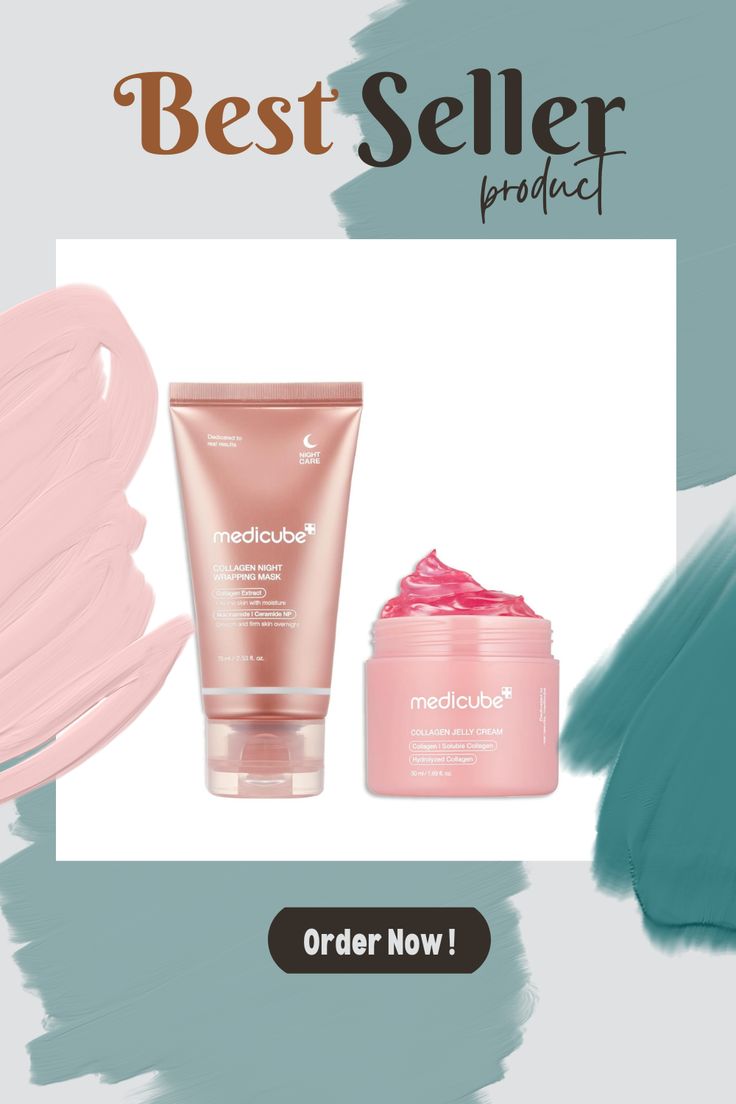 MEDICUBE Hydrolyzed Collagen Jelly Cream & Night Wrapping mask Set K-Beauty