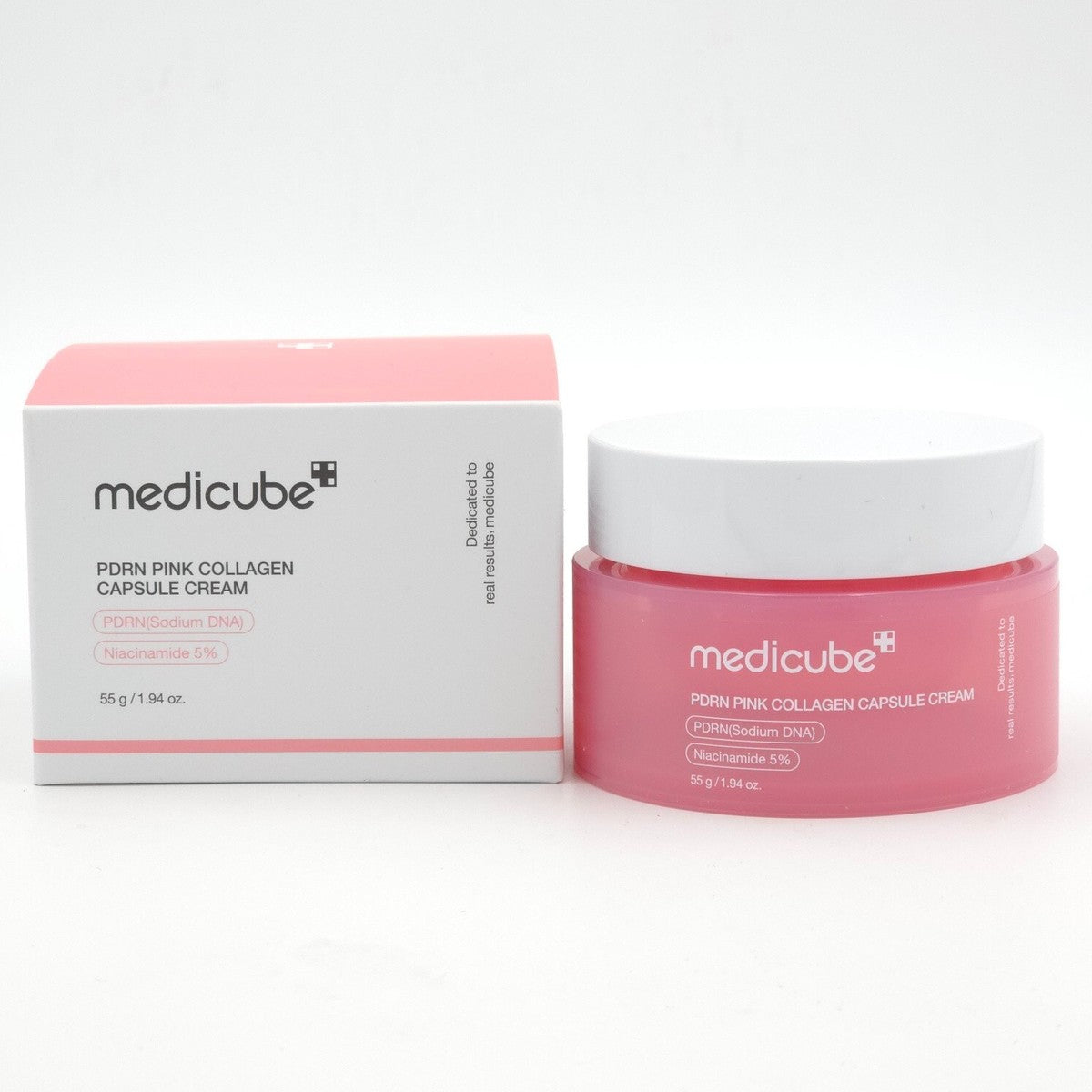 Medicube Salmon DNA PDRN Pink Collagen Capsule Cream – Lightweight Face Moisturizer with Niacinamide for Hydration, Glow & Uneven Skin Tone (1.94 oz)