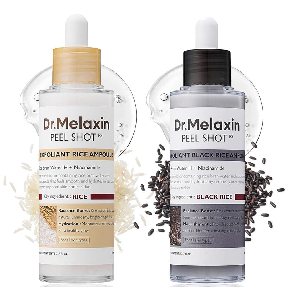 Dr. Melaxin White Rice Ampoule & Black Rice Ampoule Duo
