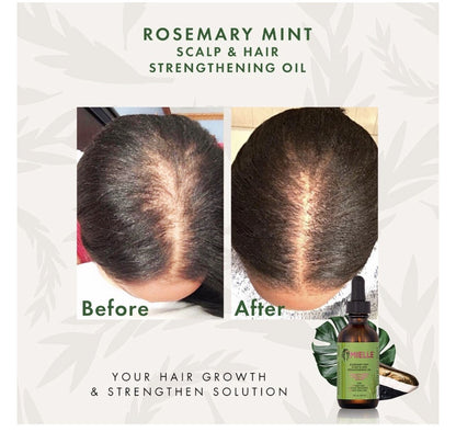 Mielle Organics Rosemary Mint Scalp & Hair Strengthening Oil for All Hair Types (2 Fl Oz)