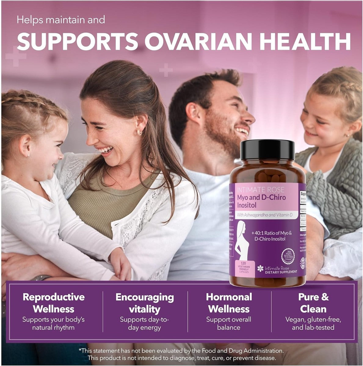 Intimate Rose Myo-Inositol & D-Chiro Inositol Blend