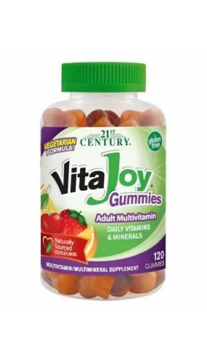 21st Century Vitajoy vitamin fruit flavors, Cherry and Strawberry, 120 Count
