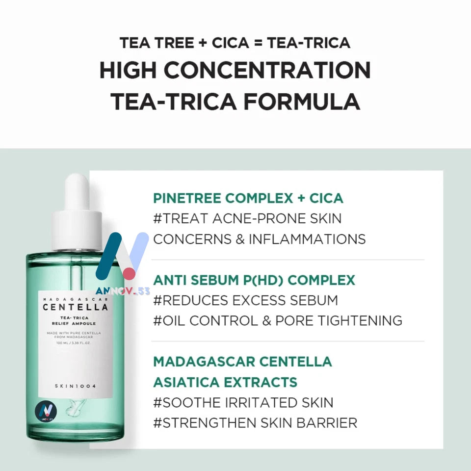 SKIN1004 Madagascar Centella Tea-Trica SET Acne Prone Skin Barrier Calm Moisture
