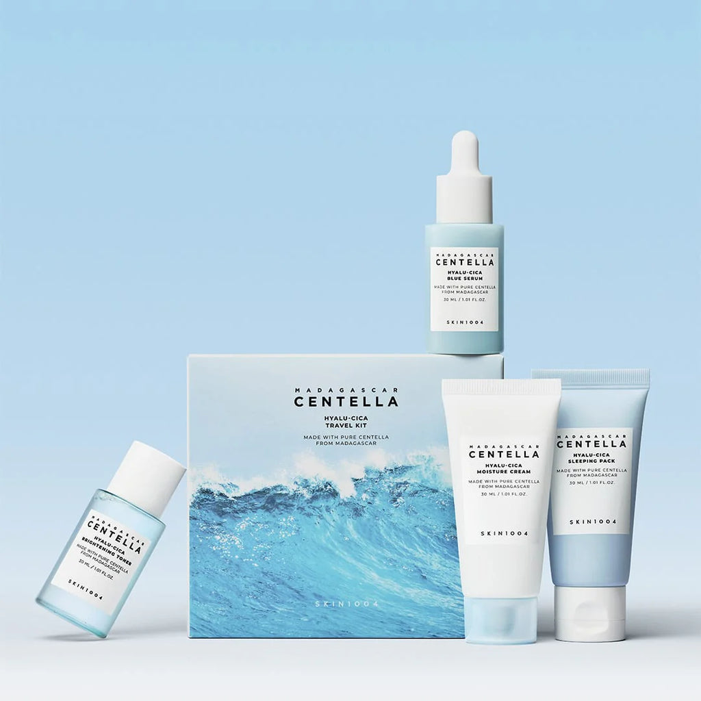 Skin1004 Hyalu-Cica Travel Kit | 4-Piece Hydration Set
