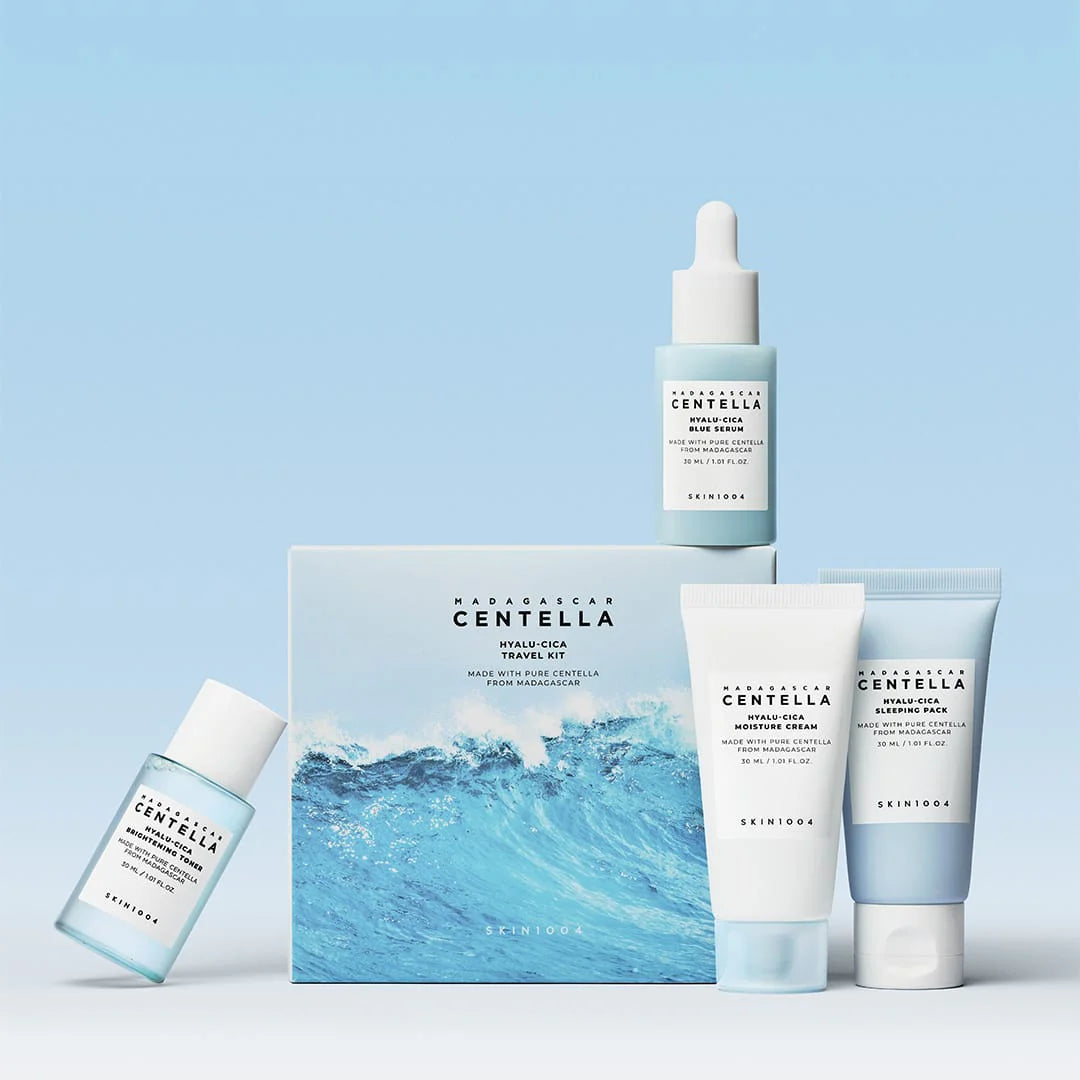 Skin1004 Hyalu-Cica Travel Kit | 4-Piece Hydration Set