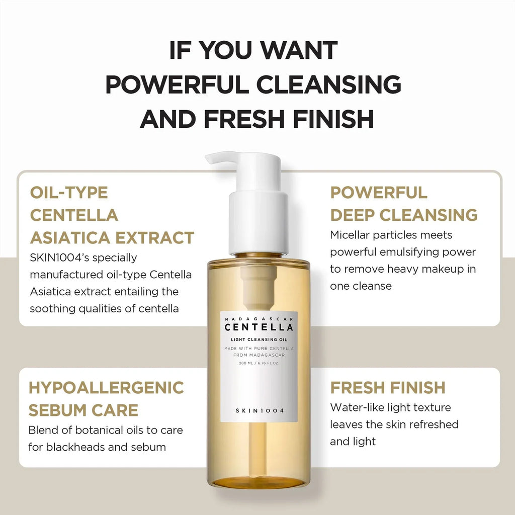 SKIN1004 Centella Light Cleansing Oil 200ml