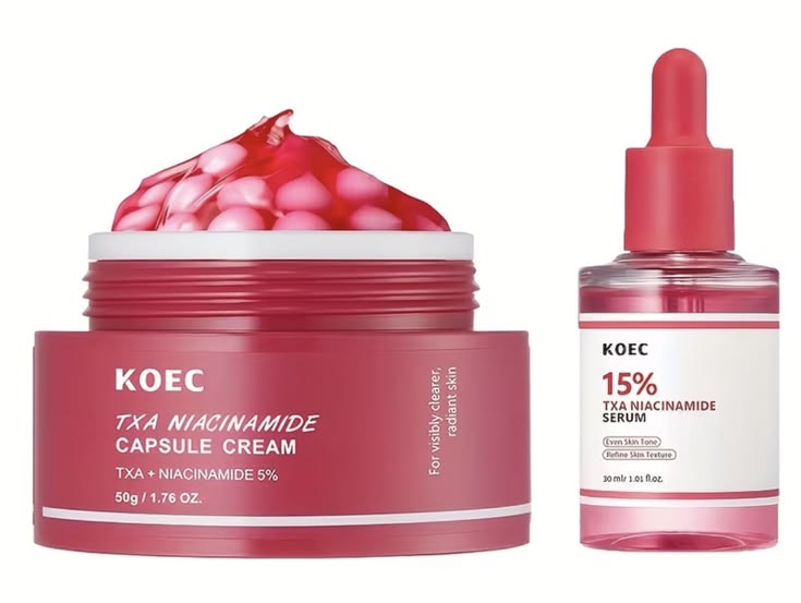 Medicube TXA Glow & Care Duo | TXA + Niacinamide Serum & Capsule Cream