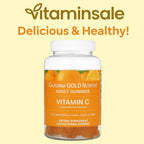 California GOLD Nutrition  Adult Gummies  Vitamin C  Orange Naturally Flavored  90 Vegetarian Gummies