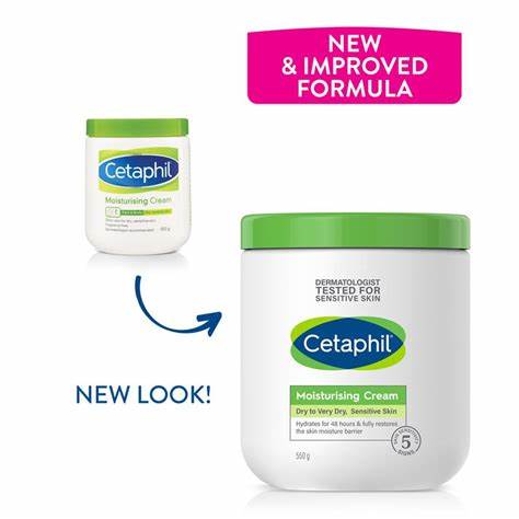 Cetaphil Moisturizing Cream (Dry to Very Dry, Sensitive Skin) 550g