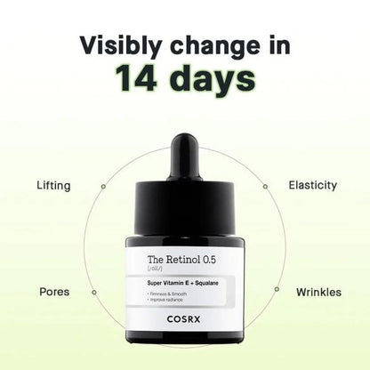 COSRX The Retinol 0.5 [Oil] Super Vitamin E + Squalane 20 m