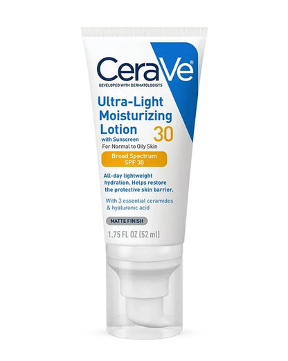 CeraVe Ultra-Light Moisturizing Lotion With Sunscreen 30 (For Normal to Dry Skin) 50 ml