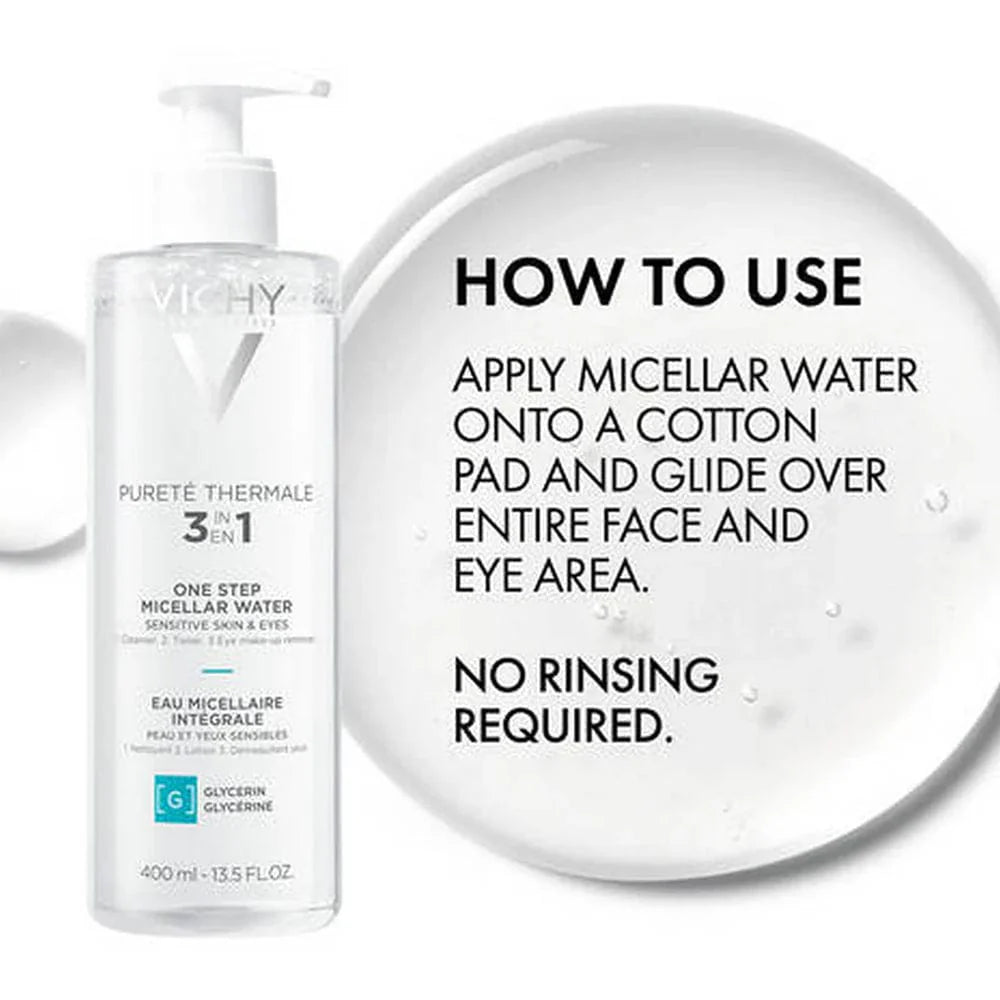 Vichy 3in1 One Step Micellar Water (Sensitive Skin & Eyes) 400 ml