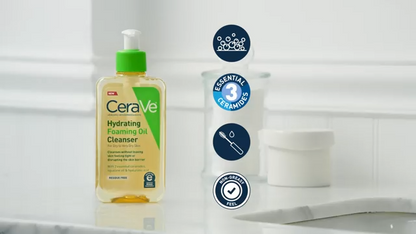 CeraVe Hydrating Foaming Oil Cleanser For Normal to Very Dry Skin